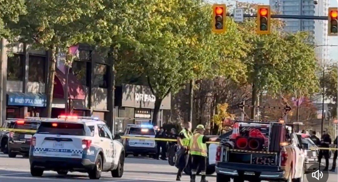 Shots Fired at Surrey Police Station — Suspect in Custody, - Surrey News